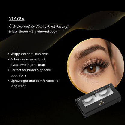 Vivyra  BRIDAL BLOOM Eyelashes - ALMOND EYES