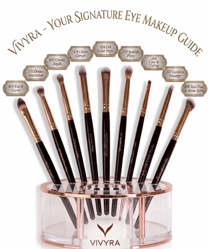 Vivyra Eye Artistry Set – 9 Pc Professional Eye Makeup Brush Set