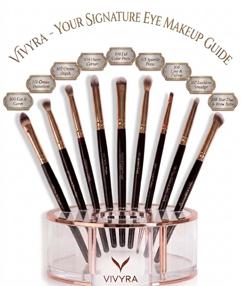 Vivyra Eye Artistry Set – 9 Pc Professional Eye Makeup Brush Set