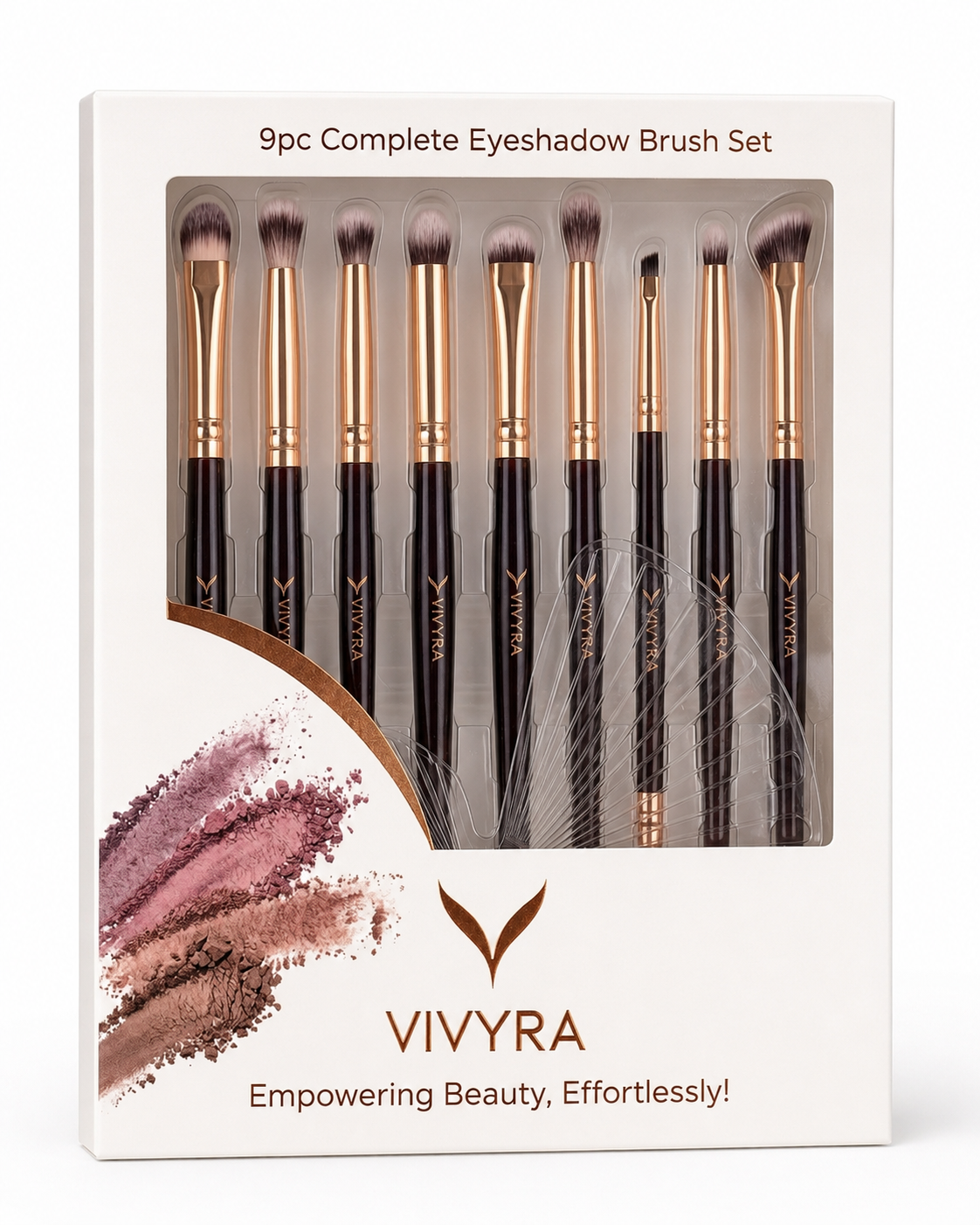 Vivyra Eye Artistry Set – 9 Pc Professional Eye Makeup Brush Set