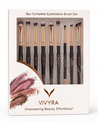 Vivyra Eye Artistry Set – 9 Pc Professional Eye Makeup Brush Set