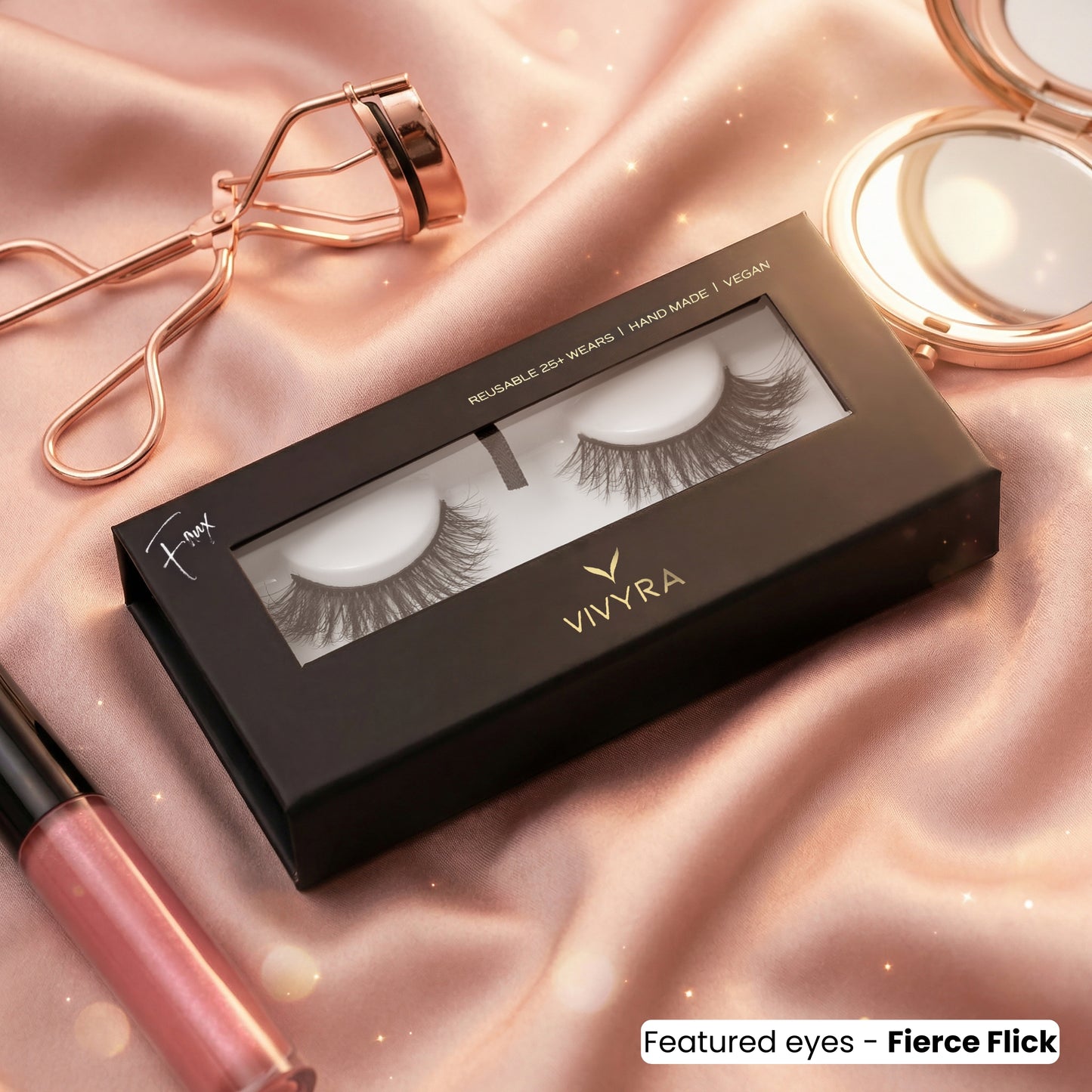 Vivyra FIERCE FLICK Eyelashes - Cat Eyelashes for Almond Eyes