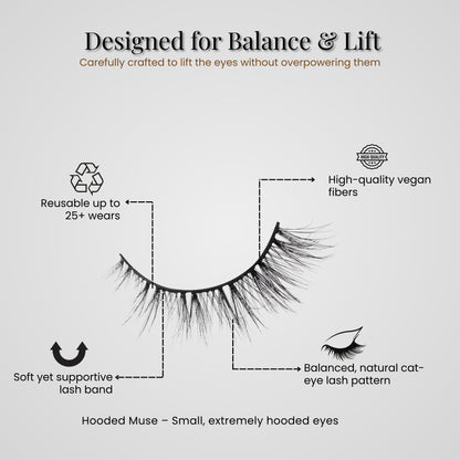 Vivyra  HOODED MUSE Eyelashes - HOODED EYES