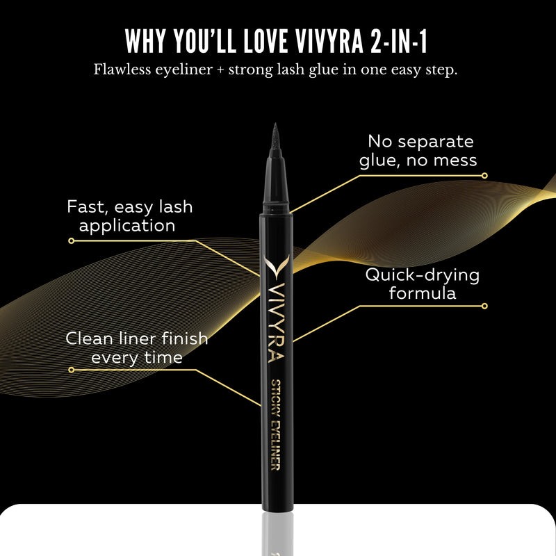 Vivyra 2-in-1 Eyeliner & Lash Glue