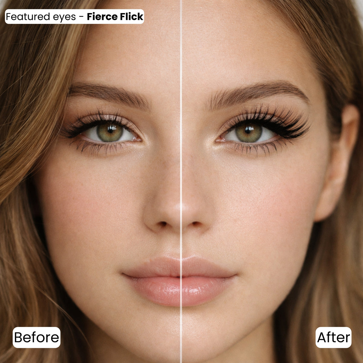 Vivyra FIERCE FLICK Eyelashes - Cat Eyelashes for Almond Eyes