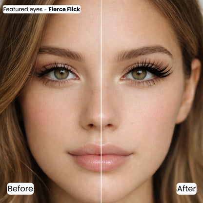 Vivyra FIERCE FLICK Eyelashes - Cat Eyelashes for Almond Eyes