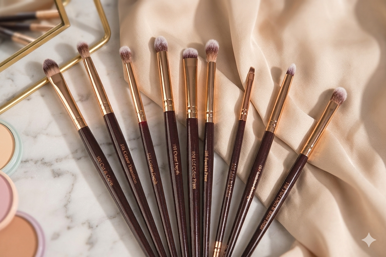 Vivyra Eye Artistry Set – 9 Pc Professional Eye Makeup Brush Set