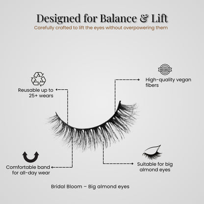 Vivyra  BRIDAL BLOOM Eyelashes - ALMOND EYES