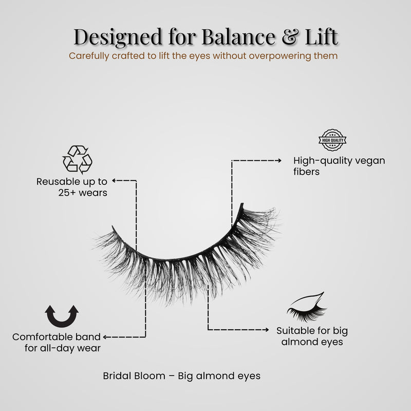Vivyra  BRIDAL BLOOM Eyelashes - ALMOND EYES
