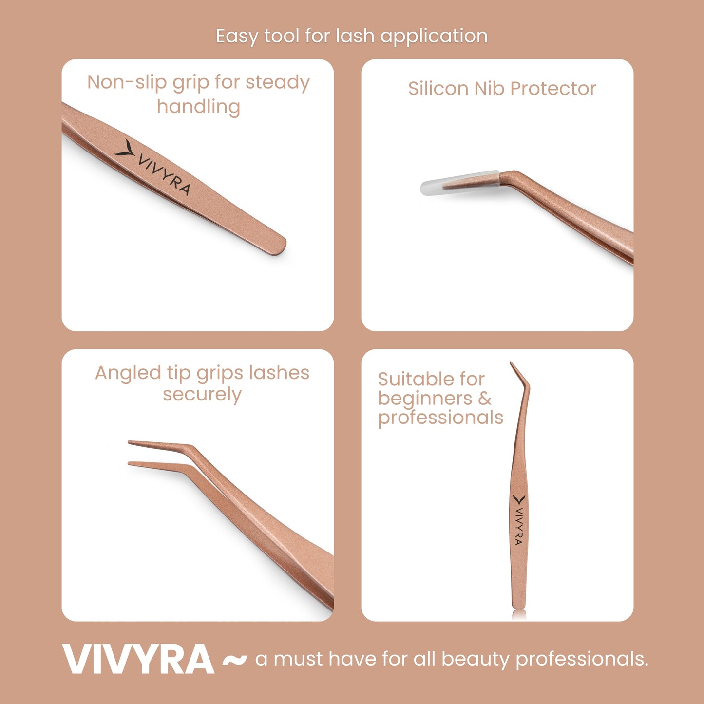 Vivyra Professional Lash Applicator Tweezer